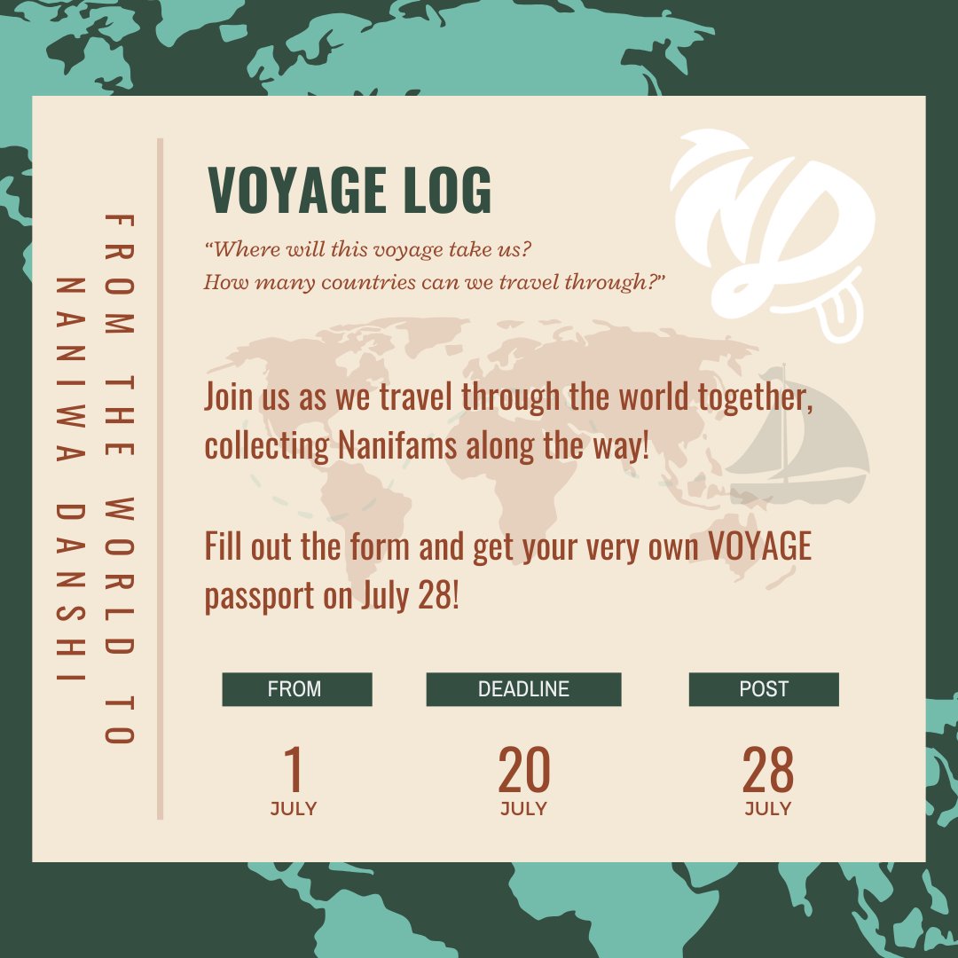 dumpling_box's tweet image. 🌏🛳️ VOYAGE LOG: From the World to #なにわ男子 🛳️🌏

📬 Submit your fan passport to be part of
#VOYAGELOG: From the World to #NaniwaDanshi project!

🧳 JOIN HERE: dumplingbox.org/voyage-log/

#BONBONVOYAGE #西畑大吾 #大西流星 #道枝駿佑 #高橋恭平 #長尾謙杜 #藤原丈一郎 #大橋和也