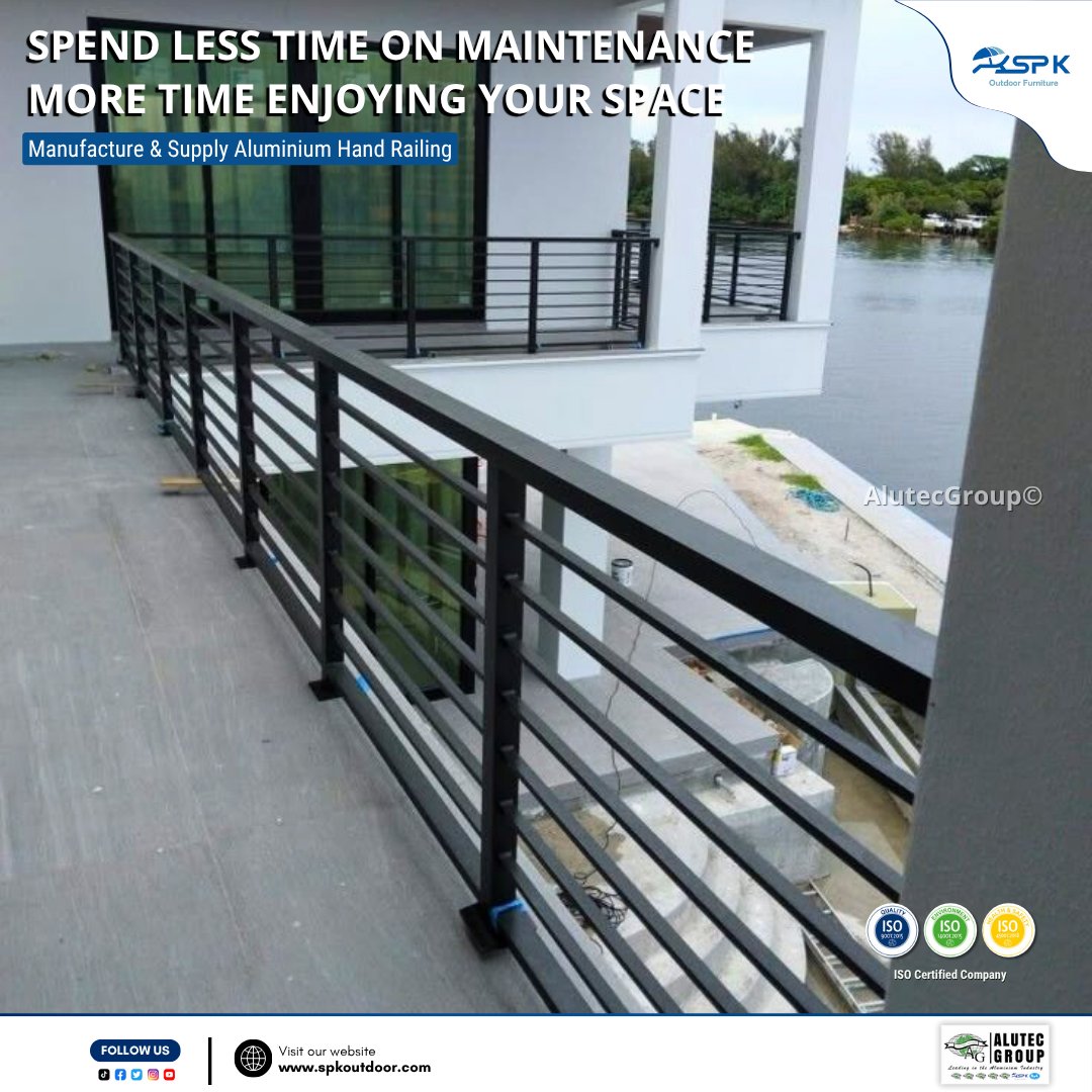 AlutecGroup's tweet image. This is what hassle-free living looks like! 👇 SPK Outdoor Furniture&apos;s Aluminium Handrails mean you can spend less time on maintenance, more time enjoying your space. Call 076 138 7452 or visit spkoutdoor.com to upgrade today! 🇱🇰 #alutecgroup #aluminumhandrails