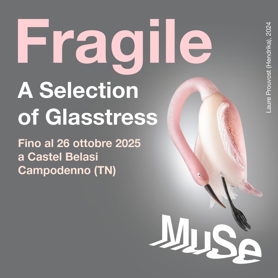 FRAGILE – A Selection of Glasstress
📆 Dal 6 luglio al 26 ottobre 2025 a Castel Belasi, una nuova mostra tra fragilità e bellezza della vita.
Scarica il CS ➡️ bit.ly/FragileCSMUSE2…
#pressMUSE