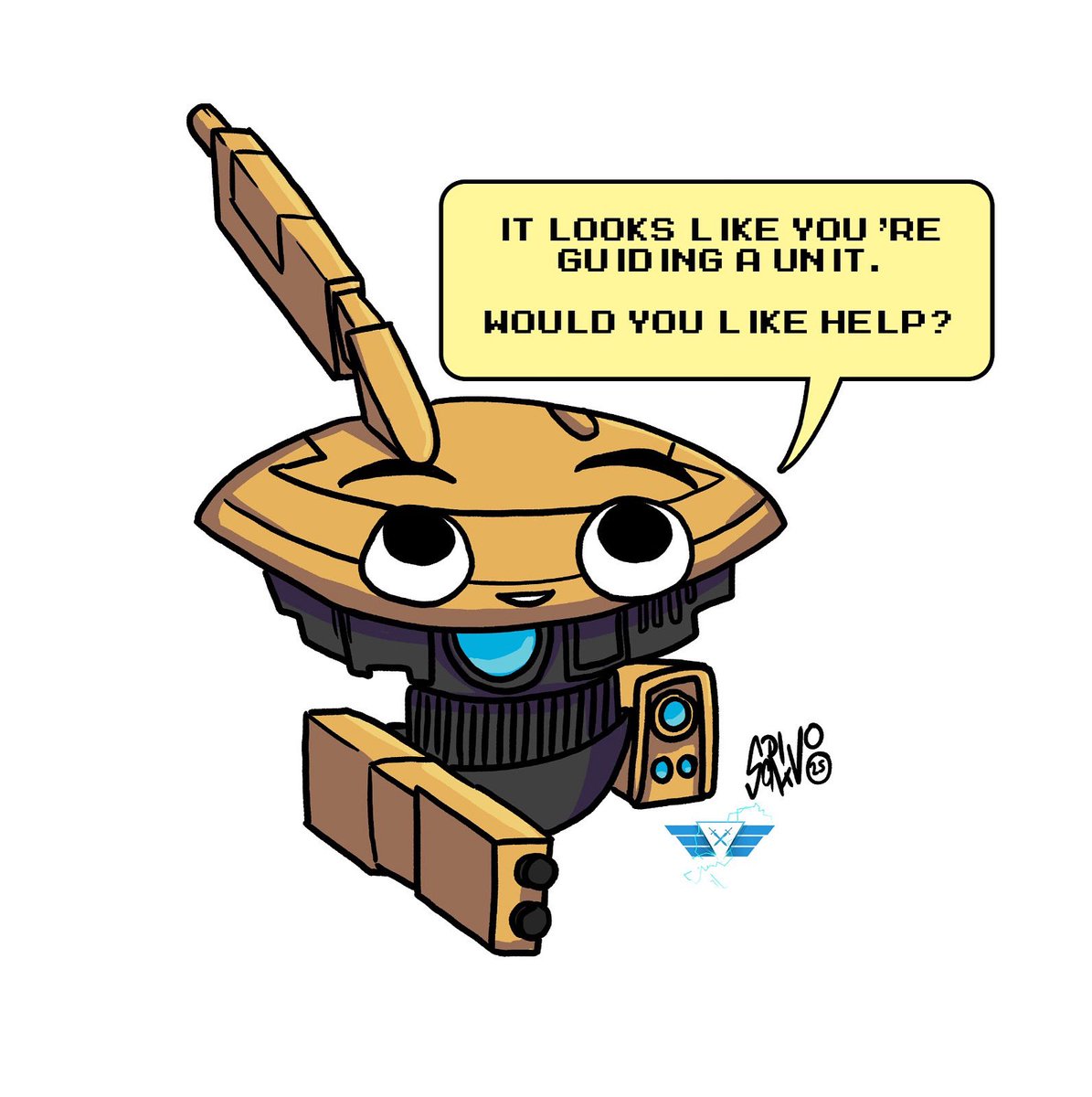 Yesterday in the heatstroke fever dream of the 35 degrees weather at work, this little bastard sprung to mind. Meet Guid-EE, the handy little Spotting drone.  #warhammer_art #warhammercommunity #40k #tauempire