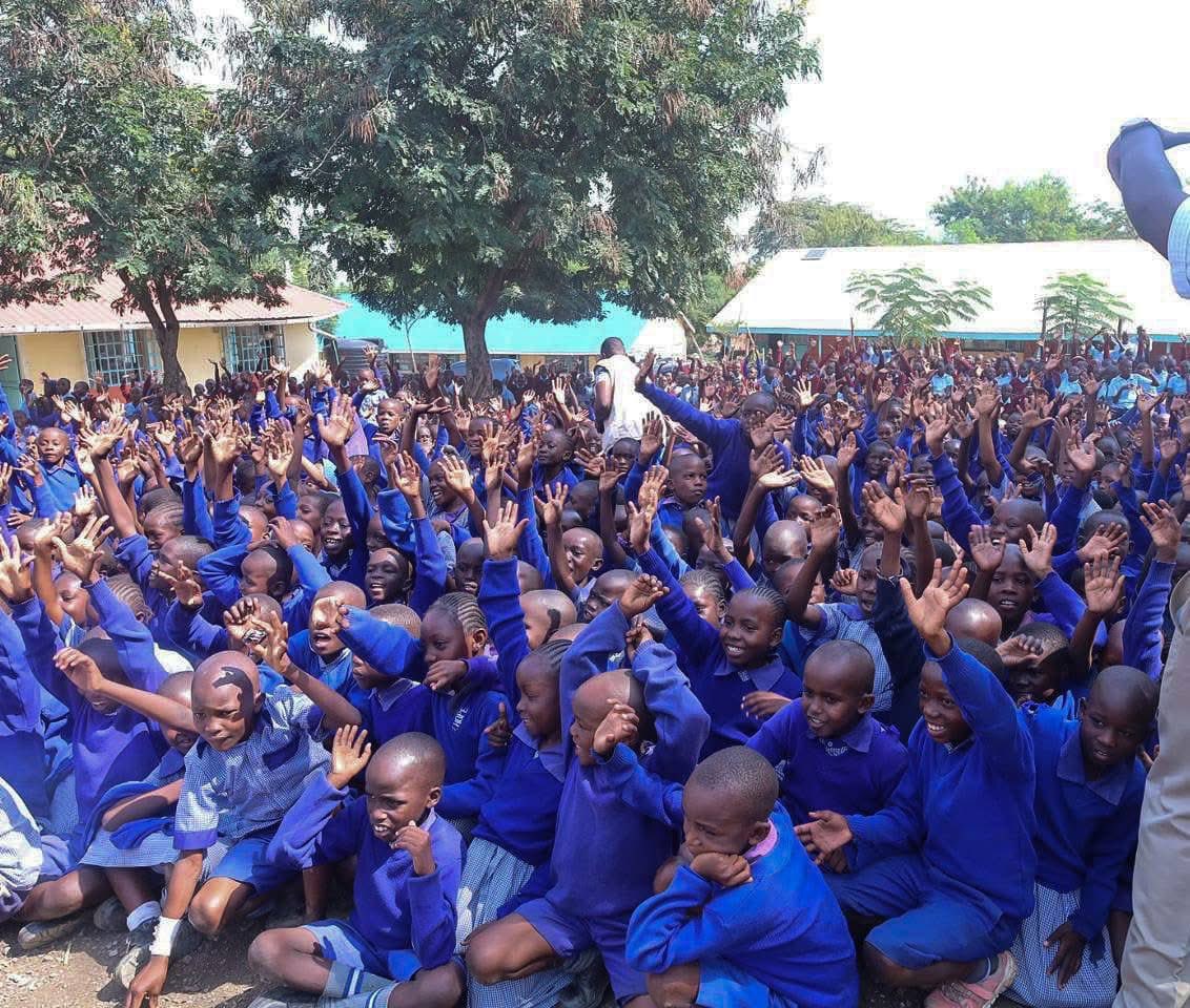 Governor Gladys Wanga drops in to surprise kids and support girls at Lake Primary School, Homa Bay Town.