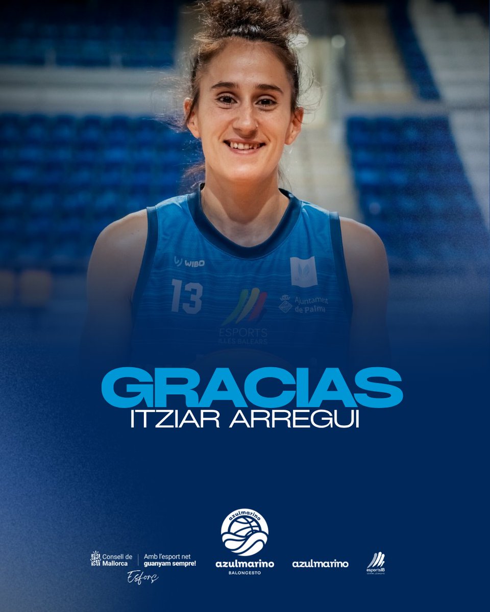 azulmarinopalma's tweet photo. Itziar Arregui no seguirรก la prรณxima temporada en el Azulmarino Mallorca Palma.
Gracias por formar parte de este viaje durante dos temporadas, Itzi.
Tu energรญa y positividad siempre tendrรกn un lugar en Son Moix. ๐ ๐
โ๐ป: https://t.co/euBHvMgzVb
#JugamAmbLElit2025 #TeamBuron https://t.co/trgshj3Zzt