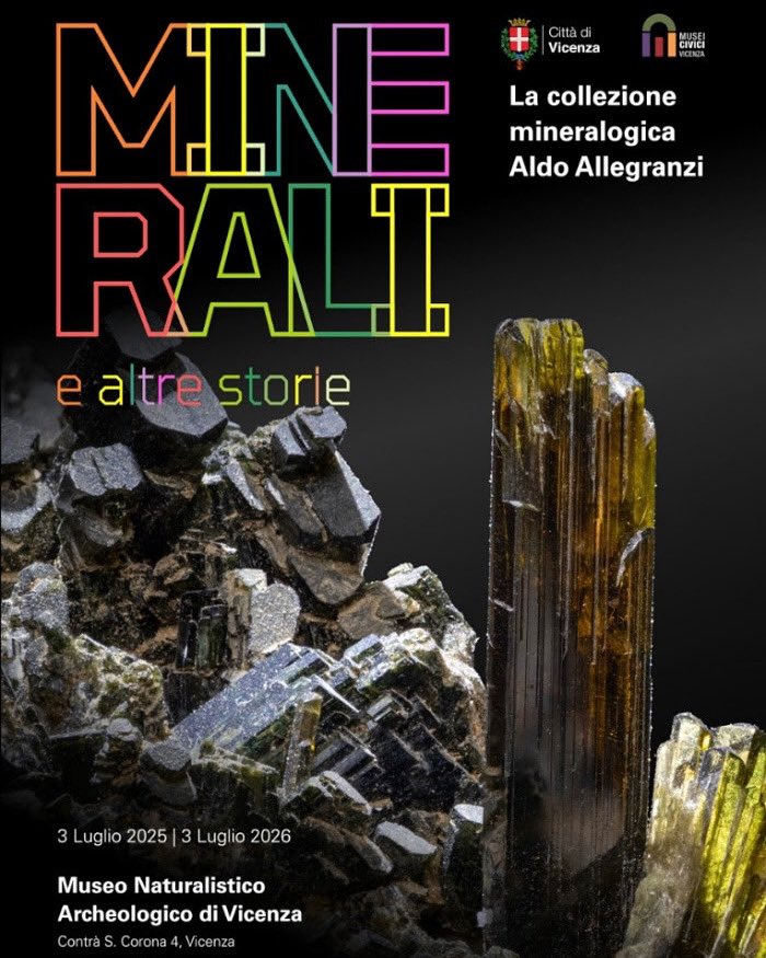 Da domani, giovedì 3 luglio al #museonaturslisticoarcheologico una mostra sui #minerali