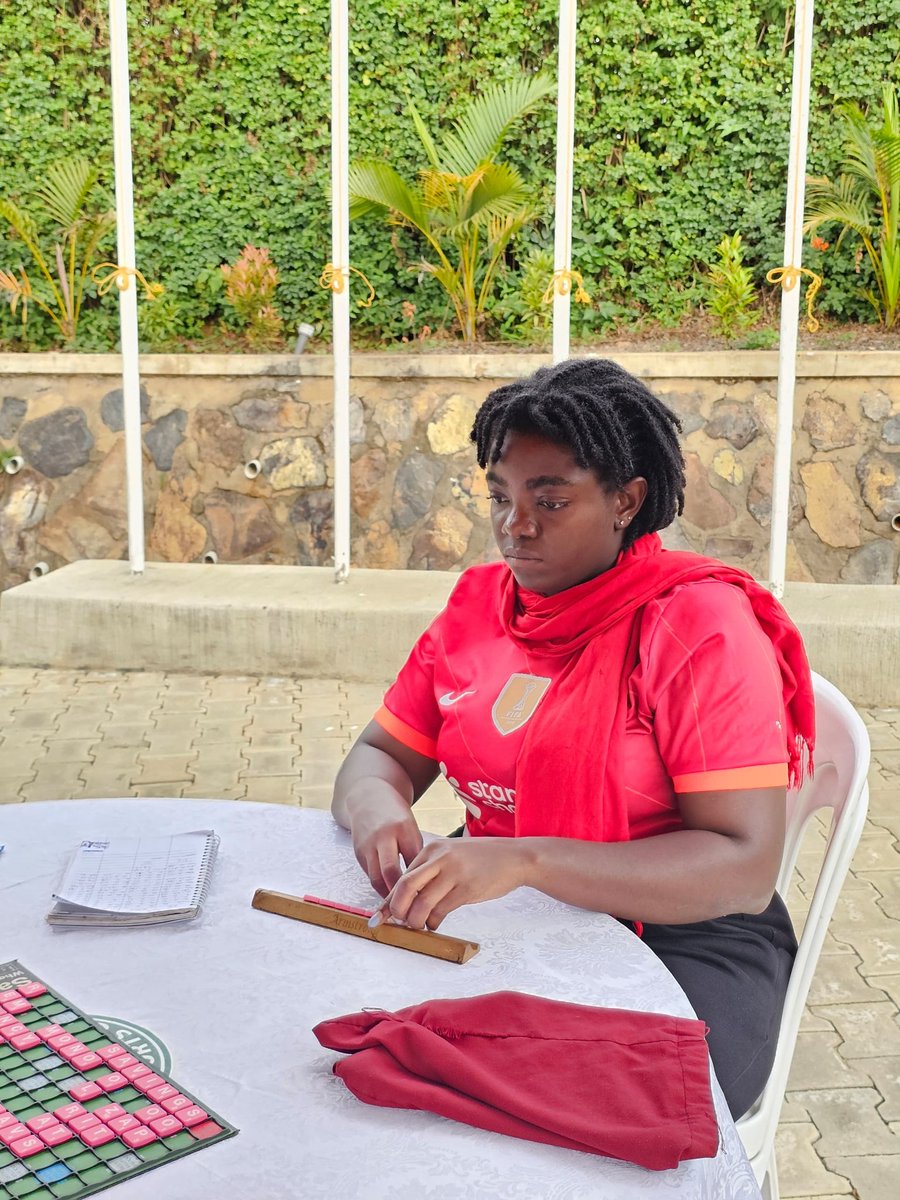 #SpotlightOfTheWeek 

Meet Nakayenga Stella;
-Reigning best female scrabble player after Mbarara🏆
-Former Chairperson of <a href="/MbararaUST/">Mbarara University</a> Sports Union 2022/23 🎓
- Physiotherapist @KobsrugbyU 🏈
To #WomenInSports 👏🔥 <a href="/StellahVickyN/">Stellah</a>

#ScrabbleUganda  #brainsandwits
