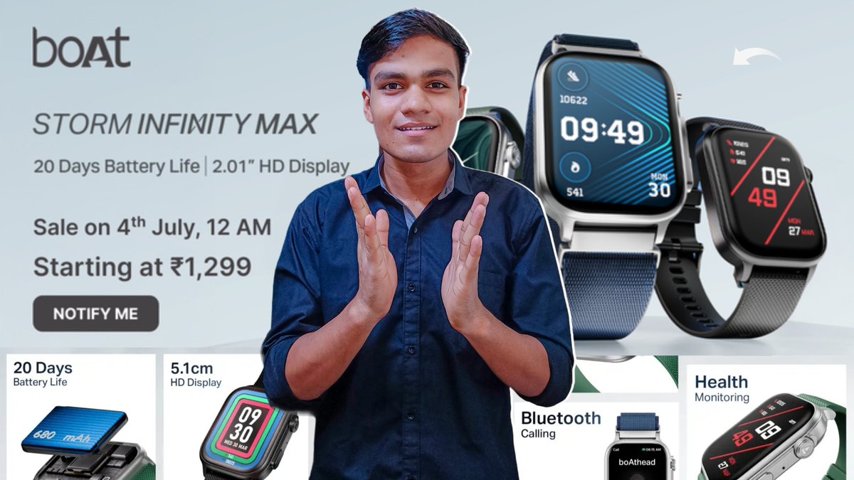 vicervikash's tweet photo. @boat New Watch
boAt Storm Infinity Max
Watch Video Full Details
https://t.co/QYlg4xOHsk https://t.co/rY2WQ1fwAN