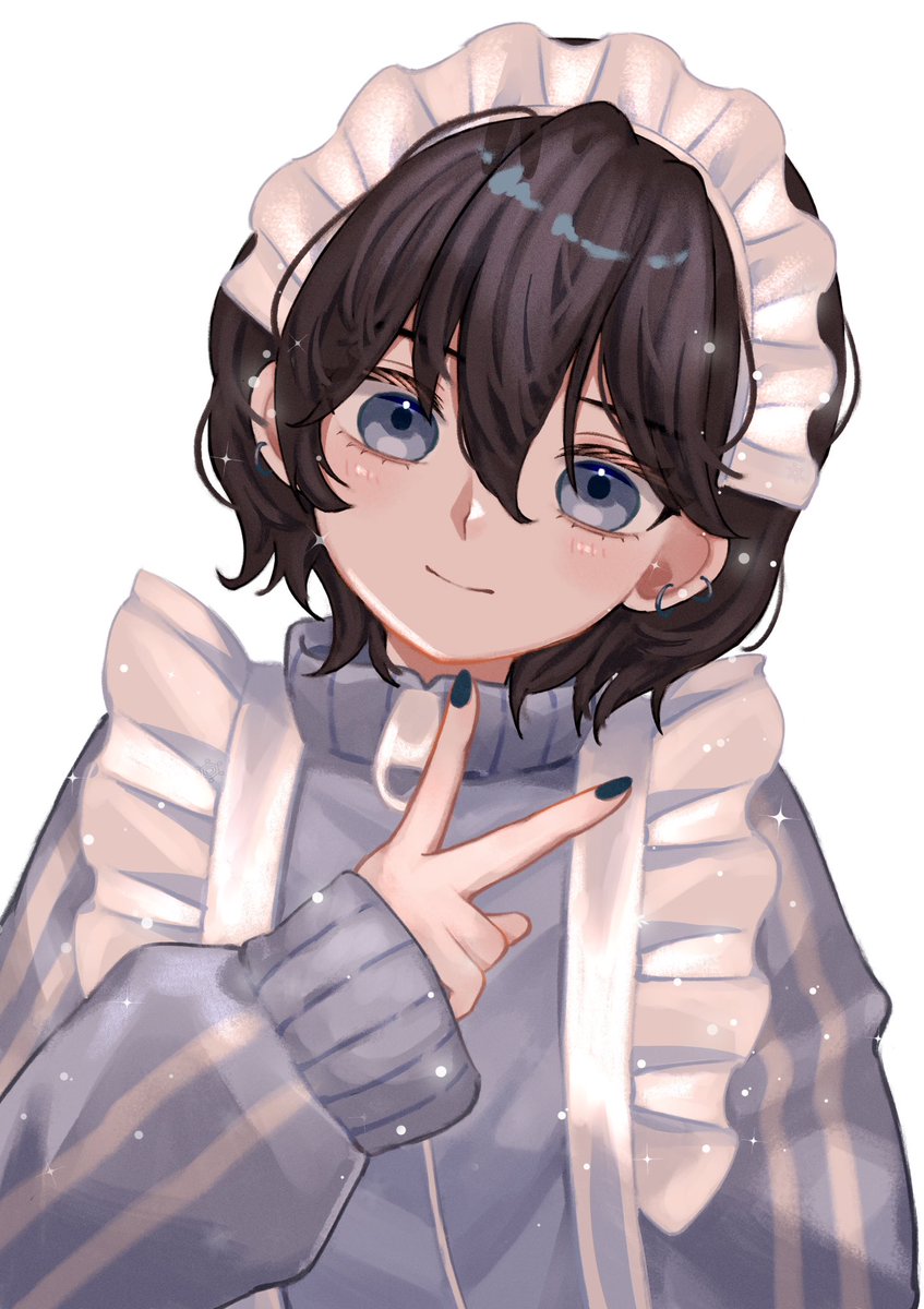 lilymofumofu's tweet image. メイド男の娘OC