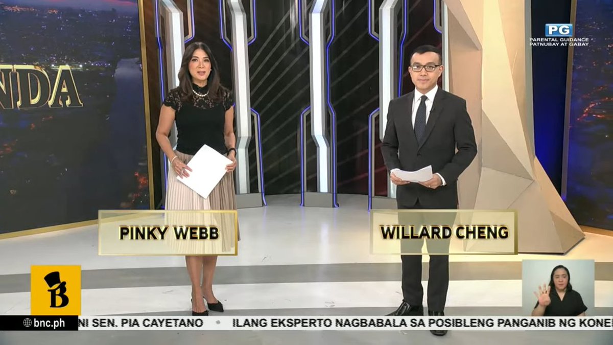 Sisimulan na ang #Agenda!

Samahan sina <a href="/iampinkywebb/">Pinky Webb</a> at <a href="/willardcheng/">Willard Cheng</a> sa pagtutok sa mga pinakamaiinit na isyu ng lipunan.

YT: youtube.com/live/klqrlfPHS…
FB: facebook.com/share/v/164jrM…