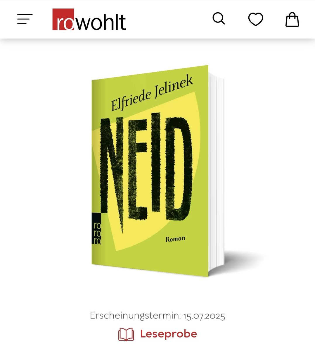_lectorinfabula's tweet image. Elfriede Jelineks Onlineroman "Neid" erscheint nach fast 20 Jahren doch noch als analoges Buch.
The Gutenberg Empire Strikes back!