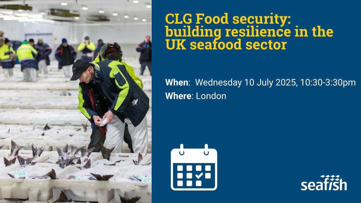 Our first Common Language Group for 2025 is taking place next week, focusing on securing the future of our UK seafood systems. What do we need to put in place now to strengthen resilience? What global challenges and opportunities are there? buff.ly/dJ32Oz4
