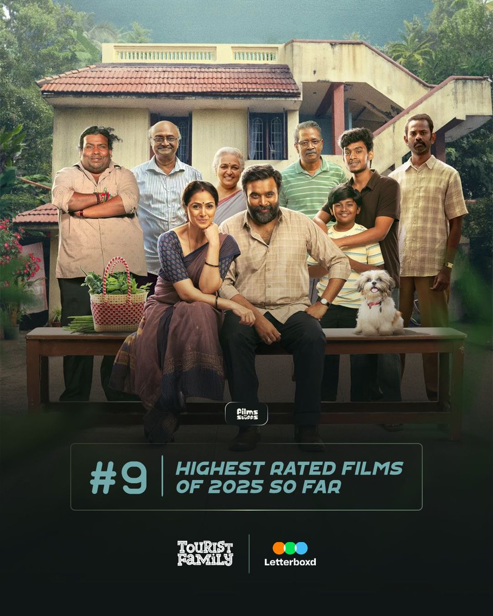 Tourist Family becomes the only Indian film to be listed in Letterboxd's TOP 10 Highest Rated movies in the list of Halfway Year-in review 2025.