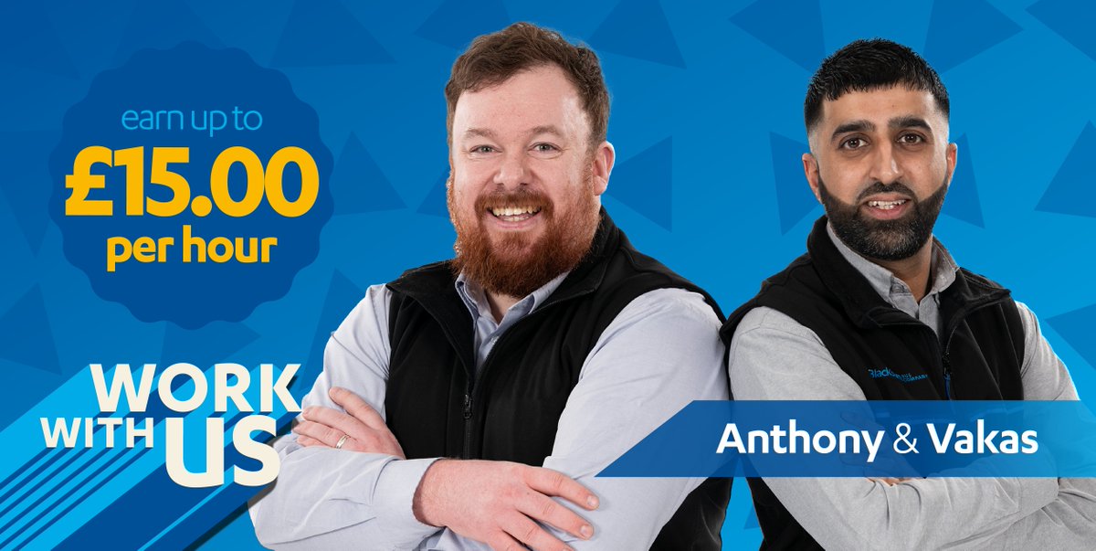 blackburnbusco's tweet photo. 👍 Join our team and work with Anthony and Vakas here in Blackburn
🤑 Earn up to £15.97 per hour serving our wonderful customers and driving our buses - we can teach you how to drive a bus!
ℹ️ Find your career with us > https://t.co/RhQXHmnl8S https://t.co/KagS0IQPt1