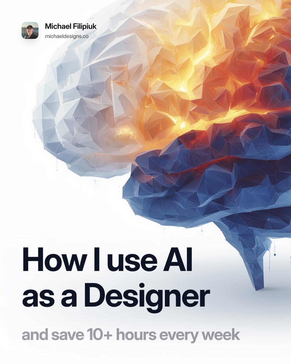 People think AI will replace designers.

I'm using it to become irreplaceable.

Here's how 👇