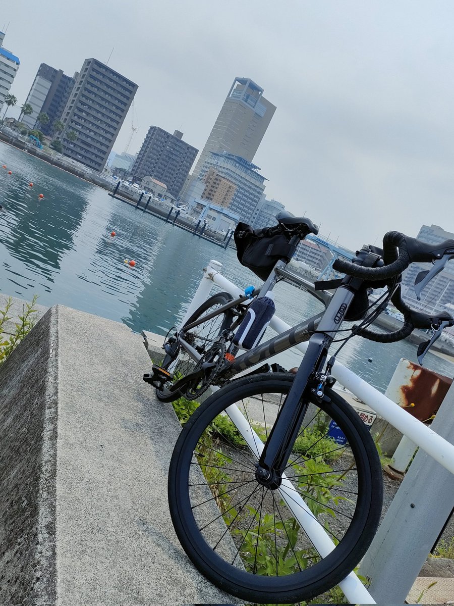 yurucyclist's tweet photo. 今日もサイコン付けずに近場をポタり

昨日の37.6℃にビビりながらも、午前中は雲も多めで風もあり意外と自転車日和でしたー🚴

でも午後は陽射しガンガンの猛暑でやんした😅

#ロードバイク 
#TERN https://t.co/eQW5t1fwyk