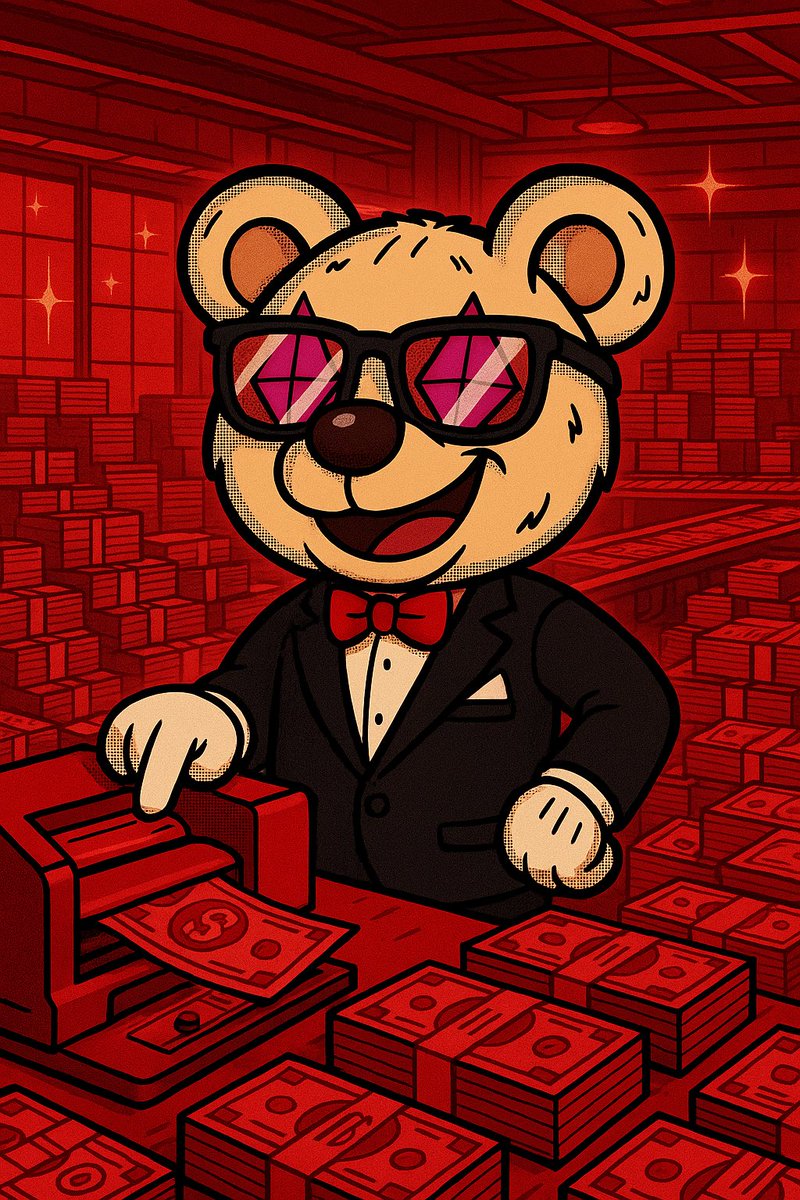 Printing Money like only Billie can do. 💰🧸

#billiethebear #crypto #solana