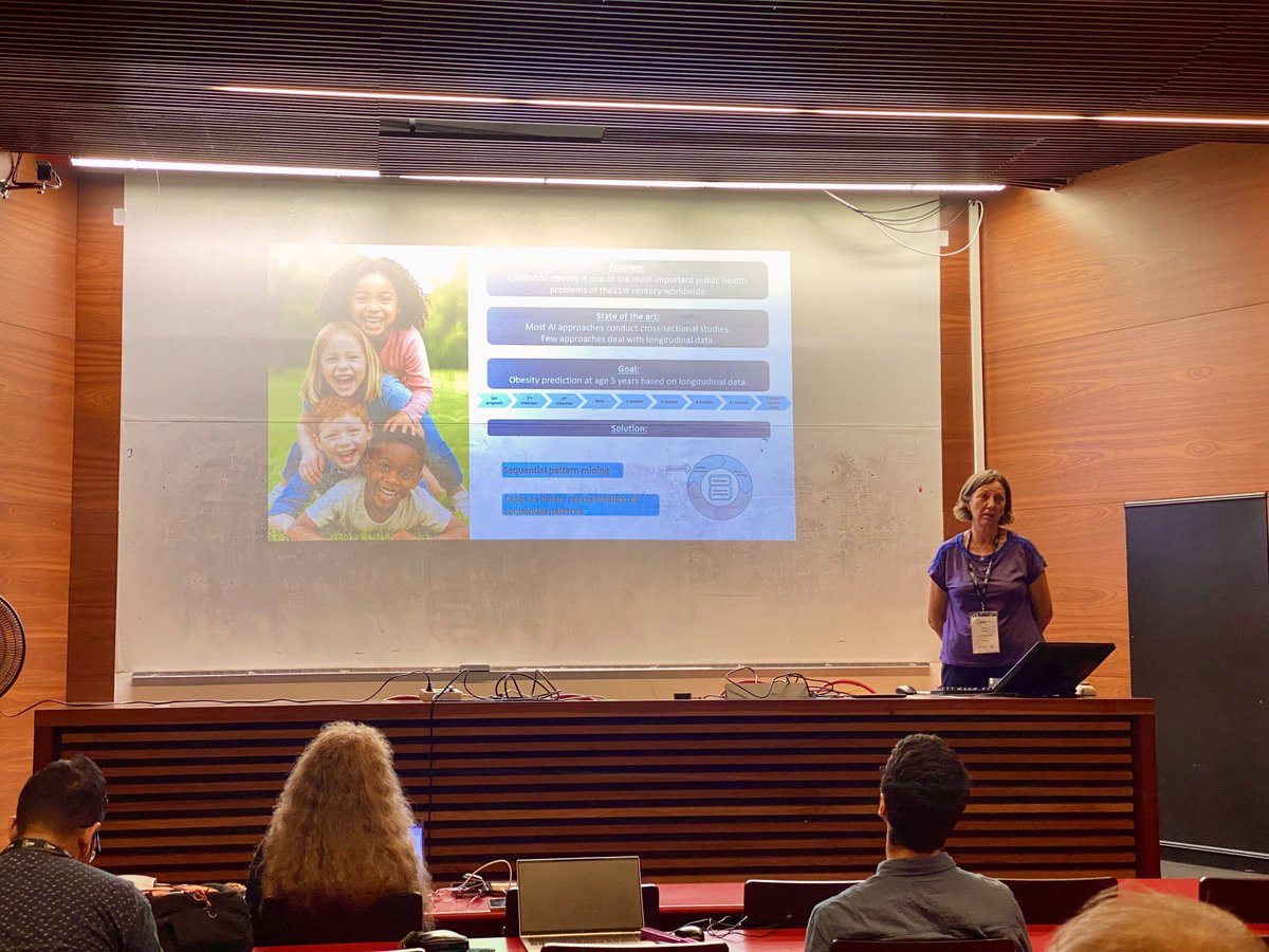 eXiT Research Group - UdG (@exit_udg) on Twitter photo Our team member Dr. Beatriz López is at the #ICCBR2025 conference, presenting the poster: “Analyzing the Contribution of Sequential Patterns in CBR for Childhood Obesity Prediction” 🧠📊
In collaboration with Judit Bassols & Abel López Bermejo <a href="/idibgi/">IDIBGI Institut d'Investigació Biomèdica de Girona</a>.
#CaseBasedReasoning Our team member Dr. Beatriz López is at the #ICCBR2025 conference, presenting the poster: “Analyzing the Contribution of Sequential Patterns in CBR for Childhood Obesity Prediction” 🧠📊
In collaboration with Judit Bassols & Abel López Bermejo <a href="/idibgi/">IDIBGI Institut d'Investigació Biomèdica de Girona</a>.
#CaseBasedReasoning