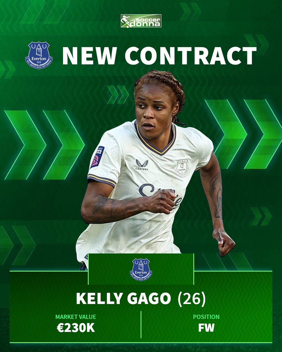 France 🇫🇷 international Kelly Gago has extended her contract with Everton.