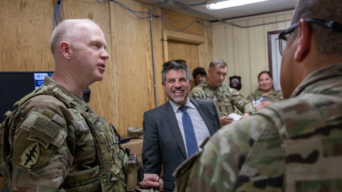 MG Kevin Leahy, Commander, CJTF-OIR, and Ambassador Steven Fagan, Charge d’Affaires, US Embassy Baghdad, visit U.S. Military and Diplomatic personnel in the Greater Baghdad Area on JUN 24th to receive briefings on the security situation.

<a href="/CENTCOM/">U.S. Central Command</a> <a href="/usarmycentral/">US Army Central (Third Army)</a> <a href="/USEmbBaghdad/">U.S. Embassy Baghdad</a>