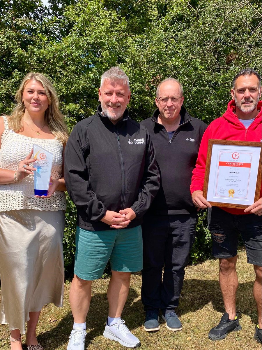 threepointpos's tweet image. 🏆 We have won! 🏆
Three Point have won a First-Class Award for Innovation &amp;amp; Excellence with the Central England @prestigeawards_ 

We’re just getting started. Keep a look out for our awards night post, including press talk and plenty of photos! 

#AwardWinners #Trophy #Retail