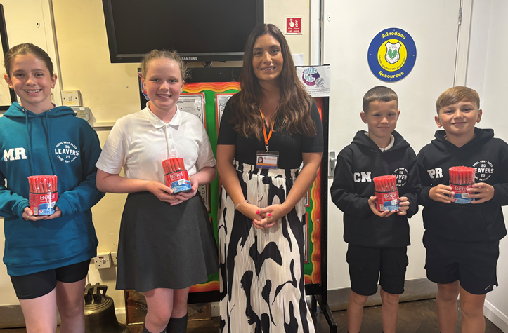 SantElfod's tweet photo. A big thank you to @ndeducation  for their kind donation of handwriting pens. We are very grateful and look forward to seeing all the wonderful work the pupils will produce with these pens!
Diolch yn fawr! https://t.co/MbKRr6WzZI