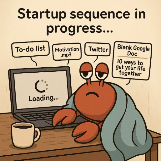 socialcrabdotid's tweet photo. GM!
If your brain is still buffering, your coffee is reheated twice, and your productivity is just opening tabs you won’t read...
We see you.
@SuperteamINDO
@solana
@LugasAnegah
@believeapp
@pasternak
#GoodMorning #BrainLag #StartSlow #OneTabAtATime #bikinajadulu https://t.co/qcNiTOSbSk