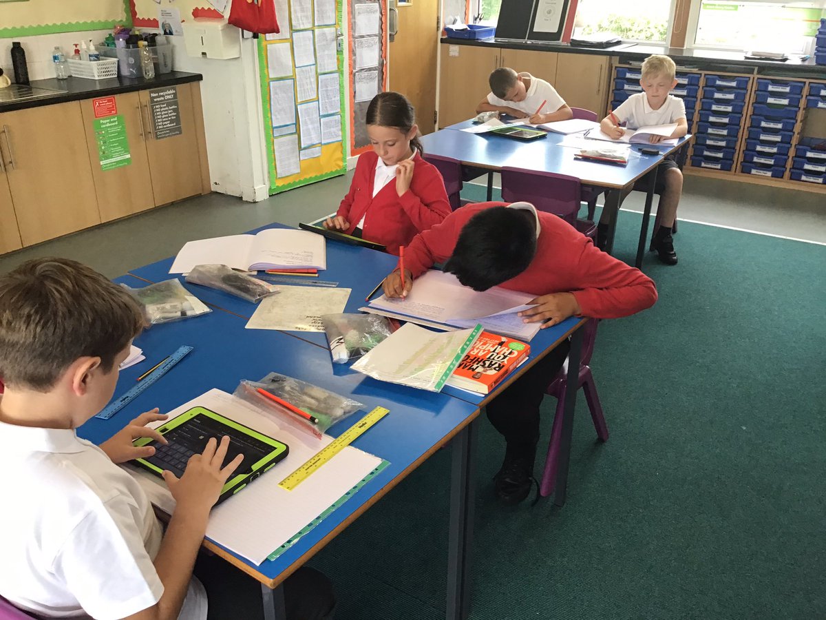 Year 5 are writing their own version of a Star Wars narrative.