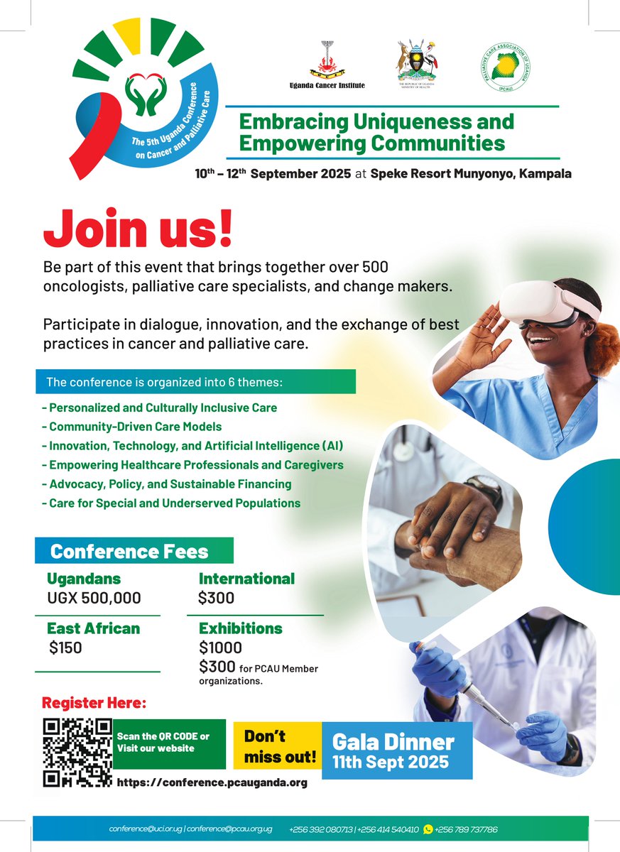 ✅ Registered yet?

Don’t miss your chance to connect, learn, and share your work!

🌍 Be part of the movement advancing cancer and palliative care.

🔗 Register today: conference.pcauganda.org

#CancerCare #PalliativeCare #5thUCCPC