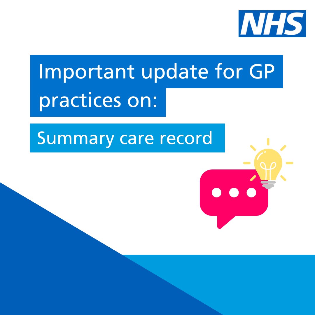 The Register with a GP service no longer asks patients about summary care record preferences during registration. Learn more about what this means for practices in the latest article on NHS Digital:

digital.nhs.uk/services/regis…