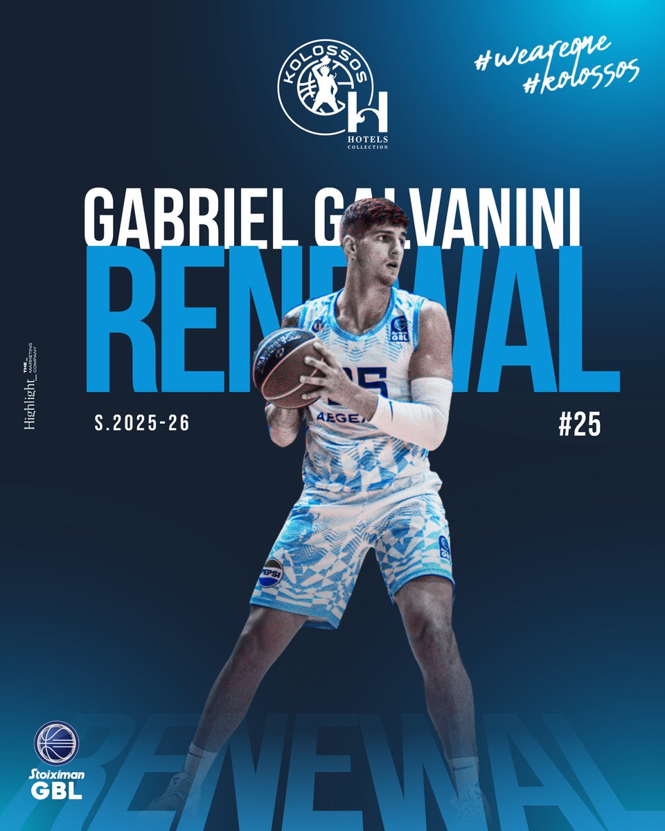 🔵⚪️ 𝚁𝙴𝙽𝙴𝚆𝙰𝙻!

Ανανέωση συνεργασίας με Γκαμπριέλ Γκαλβανίνι

🔗 kolossosbc.gr/news.php?News_…

#kolossoshhotels #wearekolossos #weareone #weareblue #stoiximanGBL