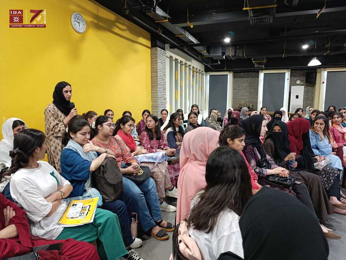ibakhiofficial's tweet image. 🎓 From Potential to Prepared—NTHP 2025 in Motion!
Ms. Maheen Ghauri, Dean OSA, led sessions on confidence, communication, and self-reflection for the NTHP cohort, fostering personal growth in a safe, inclusive space.
#IBA #NTHP2025 #StudentAffairs #InclusiveEducation