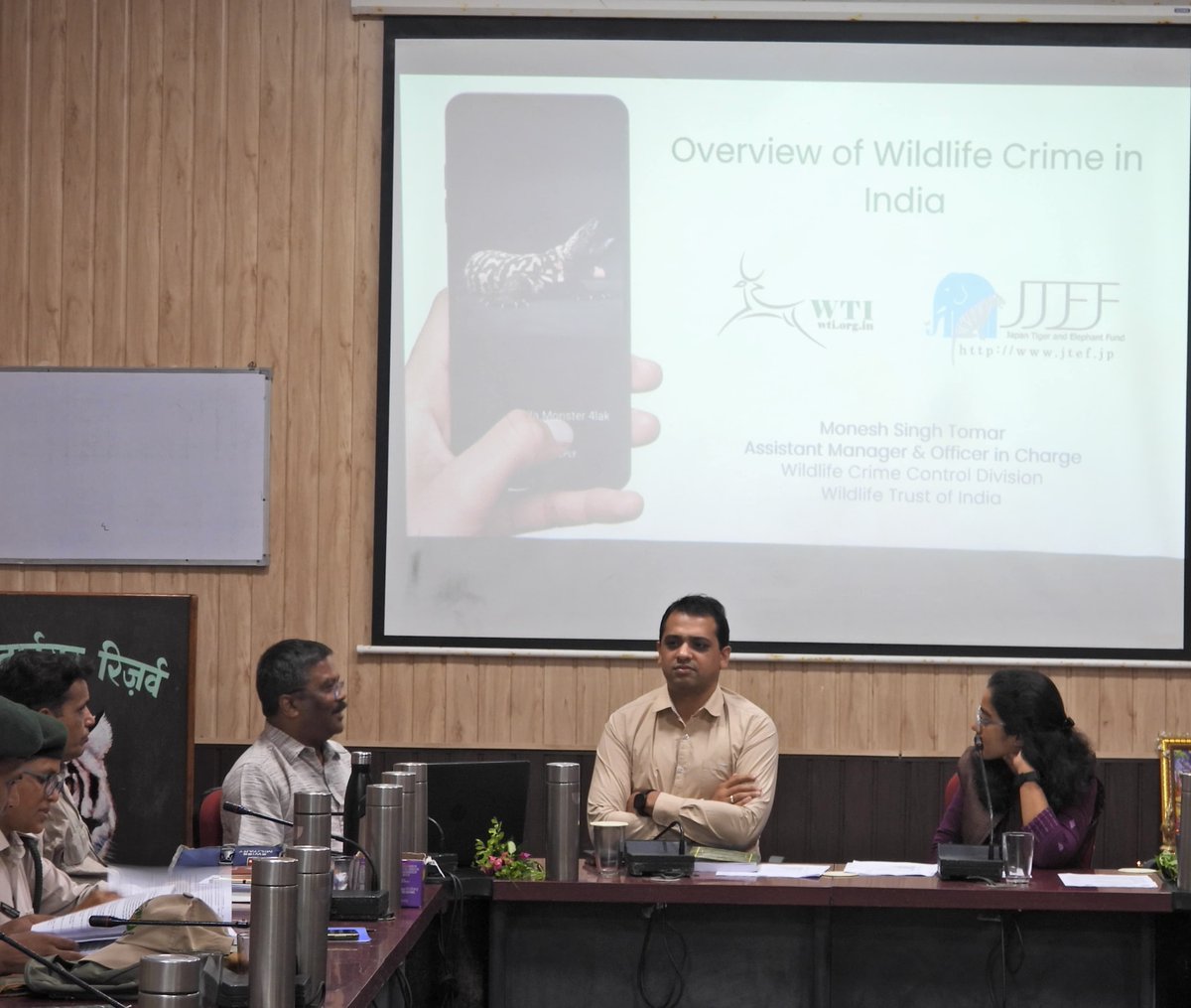 wti_org_india's tweet image. WTI & @minforestmp conducted a 3-day “Wildlife Crime Prevention Training” for 50 frontline staff of Kanha Tiger Reserve (June 29 -July 1)
Supported by Japan Tiger & Elephant Fund (JTEF), the training was led by Adv. Yash Kumar Soni, & WTI team-Dr. RP Mishra & Monesh Singh Tomar.