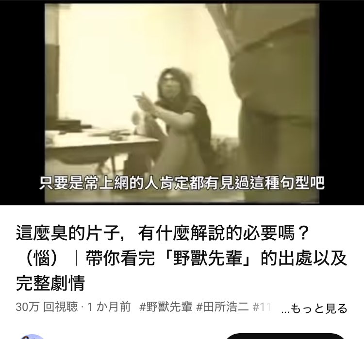 RTAsansan's tweet photo. 中国語で淫夢を紹介する動画が30万再生されている。 https://t.co/UKPgk38zki