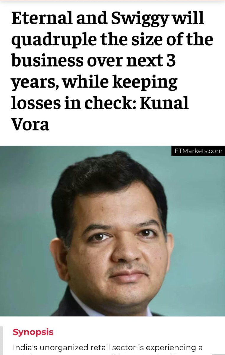If Zomato and Swiggy quadruple the size of their business in the next three years,

India will see a dramatic rise in no of people having diabetes, obesity, and many other lifestyle diseases

Such growth of food delivery apps is really alarming,

People need education,
Home made