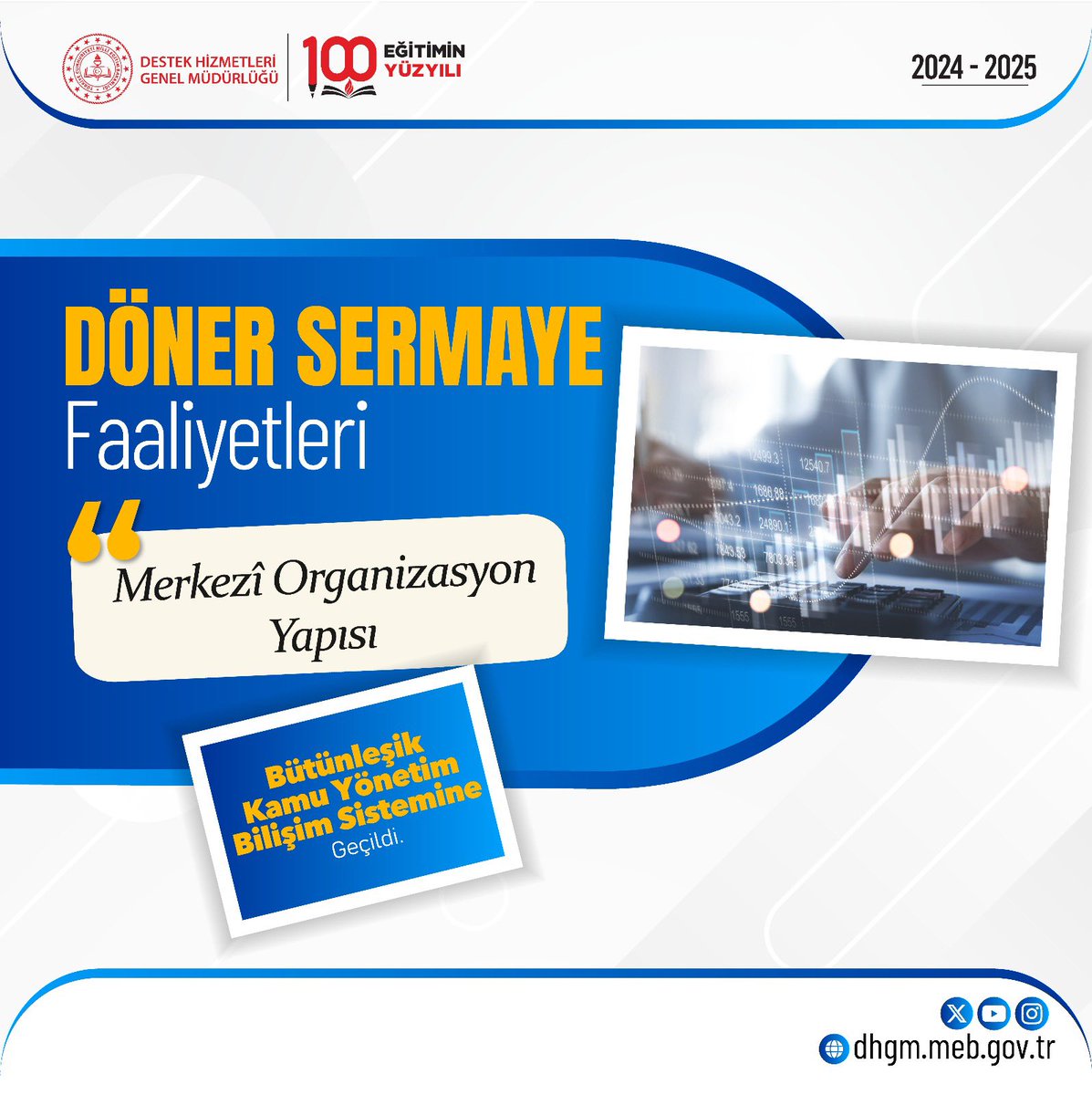 T.C. MEB Destek Hizmetleri Genel Müdürlüğü (@meb_dhgm) on Twitter photo Bütünleşik Kamu Yönetim Bilişim Sistemi’ne geçerek hem merkezî hem de işletmeler düzeyinde güçlü bir organizasyon yapısı oluşturduk.
<a href="/tcmeb/">Millî Eğitim Bakanlığı</a> <a href="/Yusuf__Tekin/">Yusuf Tekin</a> <a href="/omurfatih/">Ömür Fatih Karakullukçu</a> Bütünleşik Kamu Yönetim Bilişim Sistemi’ne geçerek hem merkezî hem de işletmeler düzeyinde güçlü bir organizasyon yapısı oluşturduk.
<a href="/tcmeb/">Millî Eğitim Bakanlığı</a> <a href="/Yusuf__Tekin/">Yusuf Tekin</a> <a href="/omurfatih/">Ömür Fatih Karakullukçu</a>