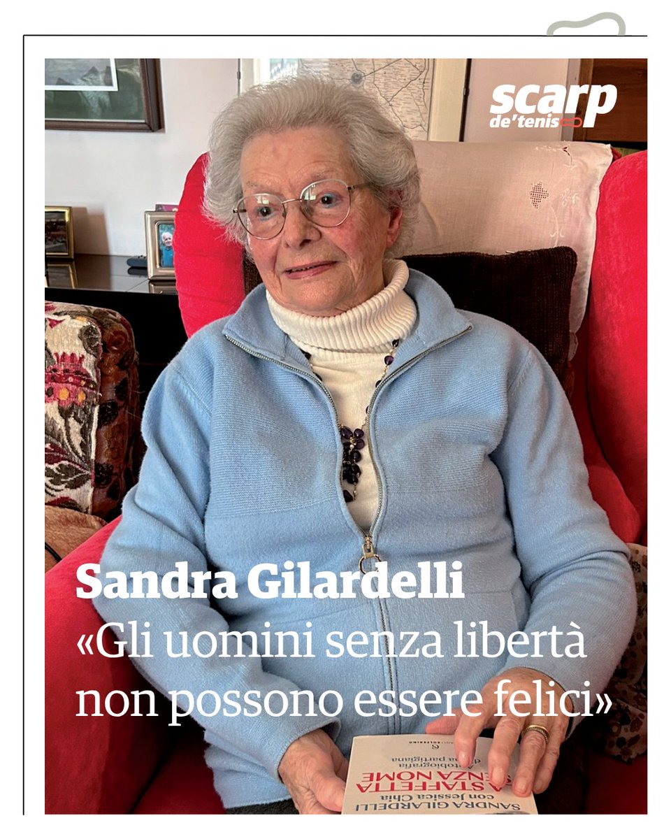 1️⃣0️⃣0️⃣ anni di Sandra Gilardelli: staffetta partigiana, antifascista, resistente, volontaria Caritas. Una vita dedicata agli altri: a tutti noi.
Auguri!
L'intervista a Sandra Gilardelli, che il 1 luglio ha compiuto 100 anni, su Scarp qui:
👉 scarpdetenis.it/sandra-gilarde…