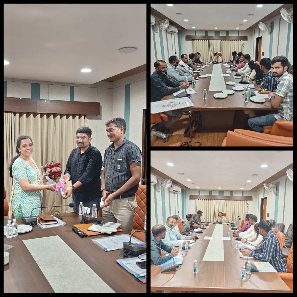 વેરાવળ નગરપાલિકાની વિઝીટ દરમ્યાન ગીર સોમનાથ જીલ્લાની ૫(પાંચ) નગરપાલિકાની વેરાવળ ખાતે કામગીરીની સમીક્ષા બેઠક કરી અને જરૂરી સૂચનો આપ્યા

<a href="/CMOGuj/">CMO Gujarat</a> <a href="/InfoGujarat/">Gujarat Information</a> <a href="/NULM_MoHUA/">DAY-NULM</a>