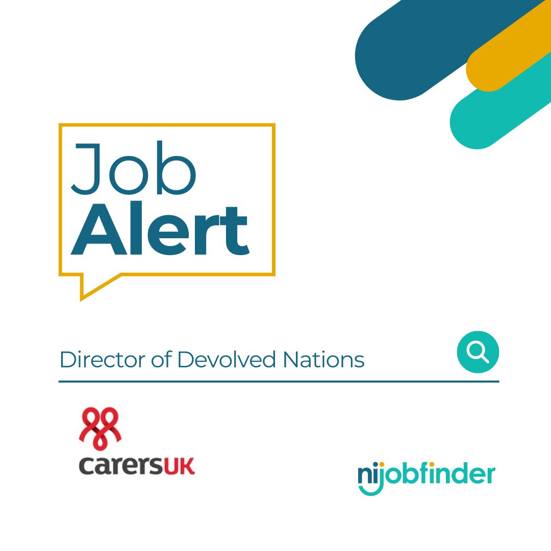 🚨 <a href="/CarersUK/">Carers UK</a>  is hiring a Director of Devolved Nations - a key role shaping support for unpaid carers across Scotland, Wales &amp; NI.

Hybrid role with national travel

Applications close 7 July → shorturl.at/e3Q0N

#nijobfinder #CharityJobs #PolicyJobs #BelfastJ