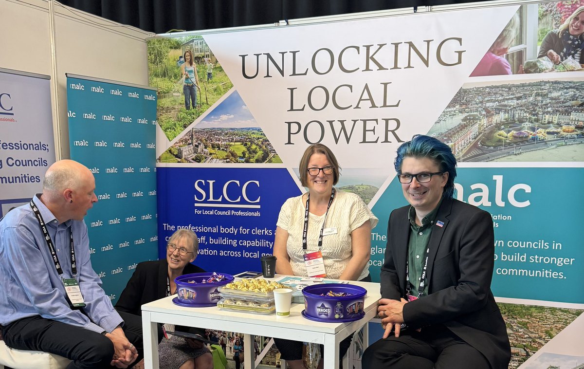 SLCCnews's tweet photo. Great to be exhibiting with @NALC at the 2025 @LGAcomms Conference this week, raising awareness of the vital role town and parish councils and their clerks play in supporting communities.

If you’re at the conference, come and say hello!

#LGA2025 #localgov https://t.co/ZDowqnFRBN