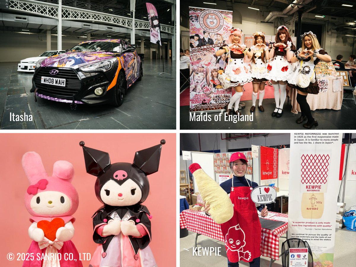 Planning a fun photoshoot at HYPER JAPAN Festival with your friends and family? Don’t miss these exciting photo ops📸
👉 Itasha Zone
👉 Maids of England
👉 My Melody &amp; Kuromi M&amp;G
👉 KEWPIE Booth
Grab your tickets now: hyperjapan.co.uk/tickets/
