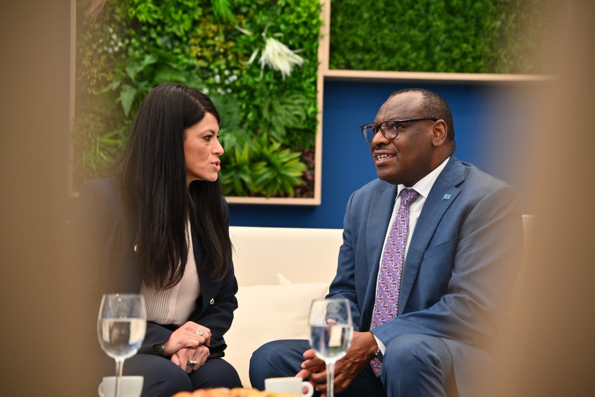 ECA_OFFICIAL's tweet photo. At #FfD4, ES @clavergatete met Egypts Minister of Planning &amp; Ec. Devt. @RaniaAlMashat. They agreed to collab. on support on Egypt’s macroeconomic framework devt. &amp; accessing #UNCTADs updated DMFAS https://t.co/OZrFpBf6NM