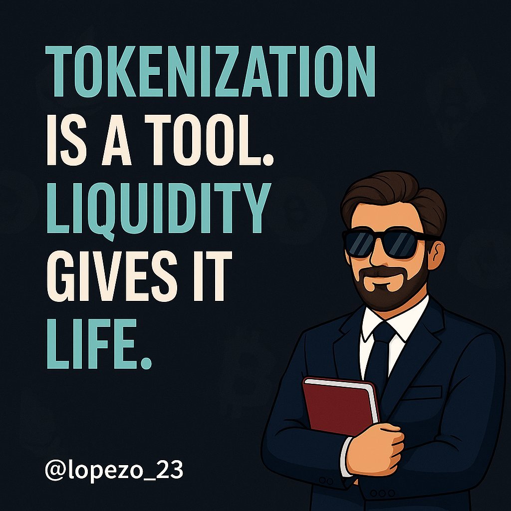 Liquidity in tokenisation: why it matters for real world assets 🤔

Without liquidity, tokenized assets are just numbers in a wallett❗️

Here’s a clear breakdown, THREAD 🧵👇🏻