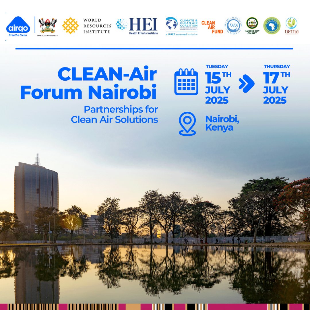 Last call to register for #CleanAirForumNairobi!

Don’t miss this opportunity to join researchers, policymakers, innovators, and communities shaping the future of #AirQuality management in African cities.

Be part of the conversation!

Register here🔗bit.ly/4cLYWd6