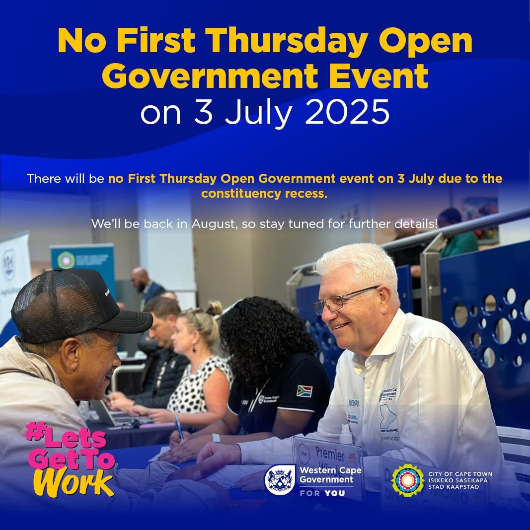 📣 There will be no First Thursday Open Government this month due to the constituency recess.

We’ll be back in August - stay tuned for details.