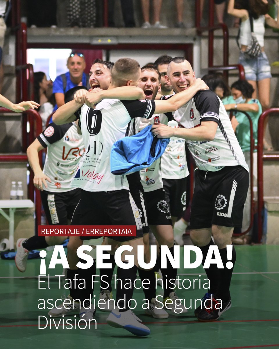 ⚽️Nervios, emoción, lágrimas y mucho, pero que mucho orgullo. Eso es lo que se vivió el pasado sábado 14 de junio en La Laboral. 🏆 Repasamos las sensaciones “del día después” del histórico ascenso del <a href="/tafafutbolsala/">🅣🅐🅕🅐 𝕗ú𝕥𝕓𝕠𝕝 𝕤𝕒𝕝𝕒</a> a #segundadivisión. #futsal #tafalla #tafamilia <a href="/LNFS/">LNFS</a>