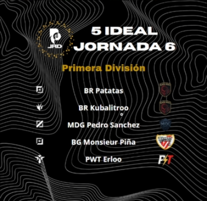 Victoria en la sexta jornada de la <a href="/LRD_LIGA/">LRD</a> 2-0 frente a Pinguinos de Valencia, nos situamos de forma clara en la zona alta de la casificación liguera de cara a los PlayOffs.

Nos llevamos tambien dos posiciones en el 5 ideal de la jornada para <a href="/AK47timeles/">Meles</a> y <a href="/KubaLitroooo/">KubaLitroo</a>