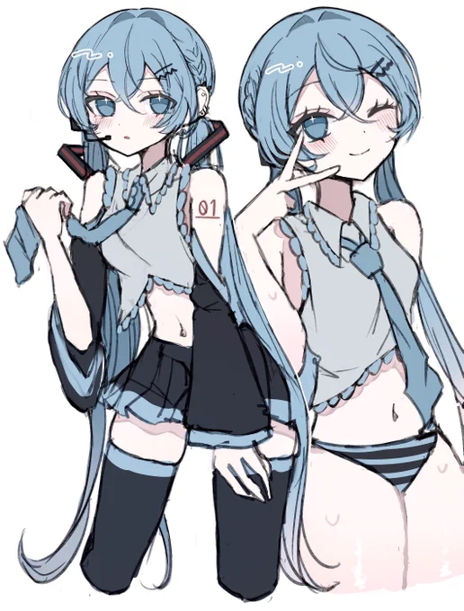 おろしツインテミク #初音ミク