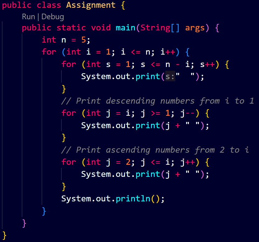 ShaliniBaghel08's tweet photo. Pattern Problems No. 24
Output :-
1
2 1 2
3 2 1 2 3
4 3 2 1 2 3 4
5 4 3 2 1 2 3 4 5
#patternproblems #java #DSAwithKunal https://t.co/wBItXM69K2