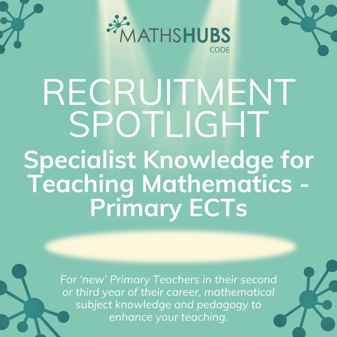 CODEMathsHub's tweet image. For Primary teachers in their 2nd or 3rd year, this programme strikes a balance between developing teachers’ maths subject knowledge and pedagogical content knowledge, alongside classroom practice to support the learning of maths.
Interested? Sign-up! buff.ly/swnlhyk 😊