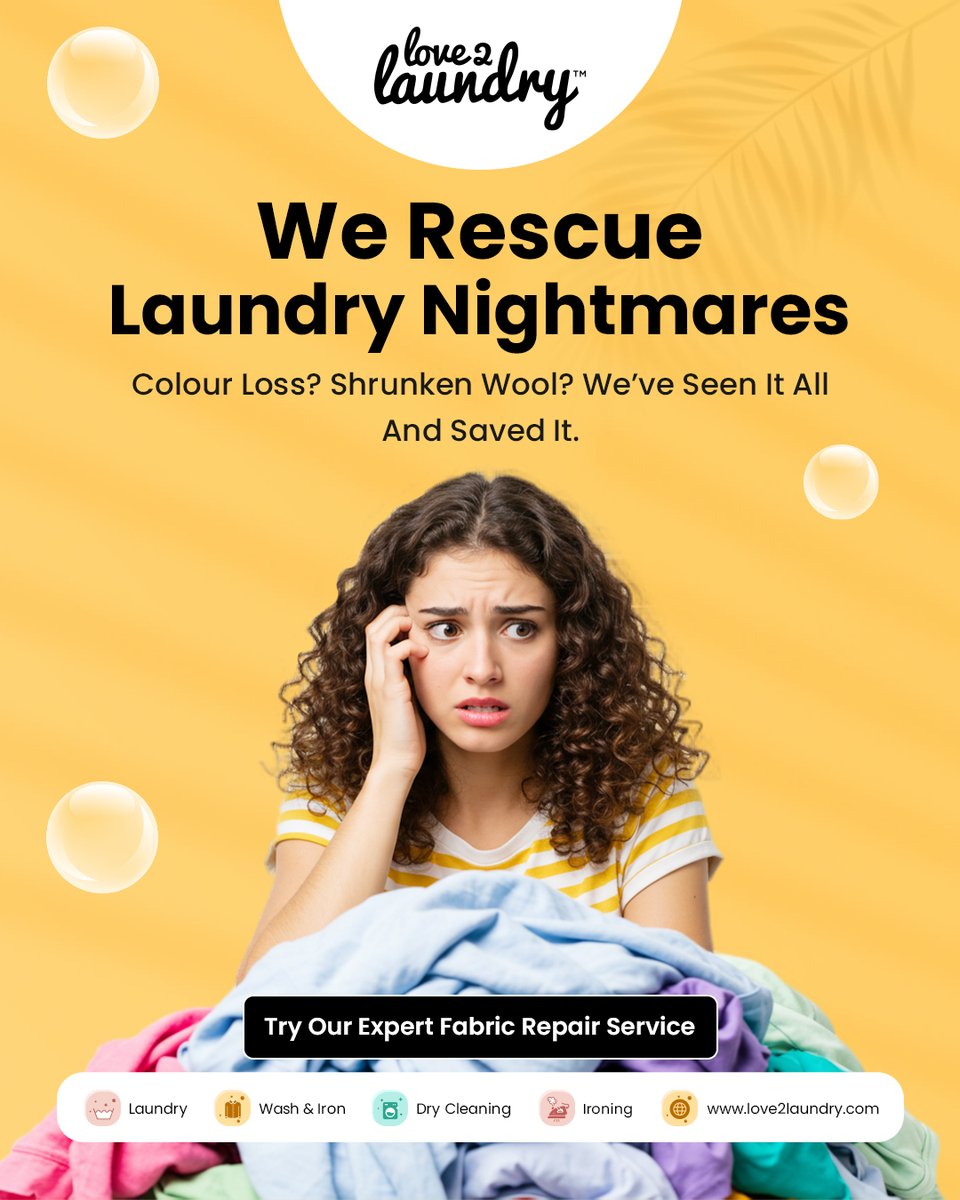 Love2Laundry's tweet image. Sun-faded tee? Shrunken summer jumper?

We’ve turned laundry mishaps into happy endings more times than we can count.☀️

Book Now | love2laundry.com

#Love2Laundry #LaundryProblems #LaundryIssues #UK #LaundryHacks #Ecofriendly #London #ColourLoss  #ClothingCare #Summer