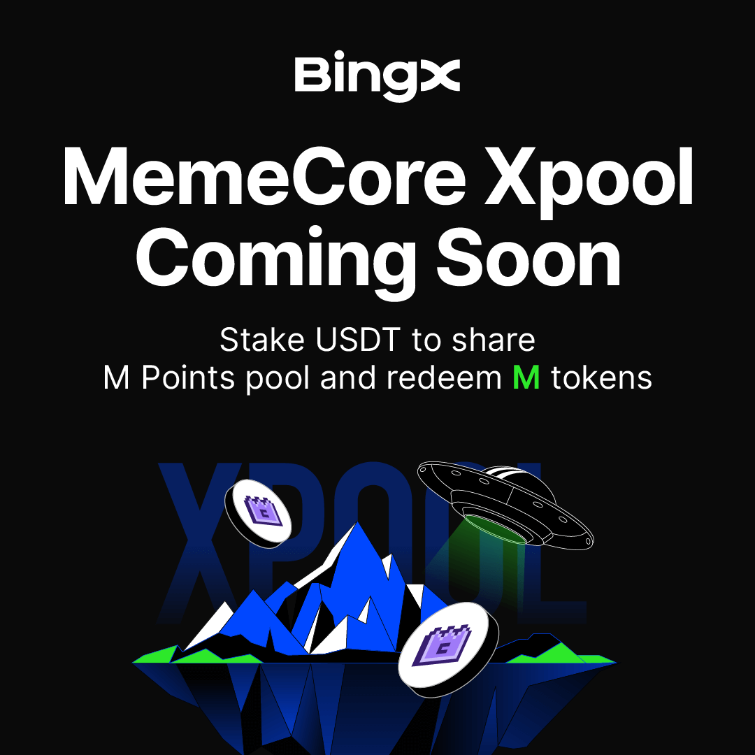 BingXListing's tweet photo. Stake into the meme-powered madness. 🧠

Stake USDT in Xpool—earn points, redeem for $M. 285,000 MemeCore points up for grabs. @MemeCore_ORG

New to BingX? Stake & snag a 100 USDT Bonus Voucher

When? From now till 2025-07-06 07:00 (UTC)

Join now: https://t.co/nyLknUaNLw
Learn more: https://t.co/K2kTq621Ex
