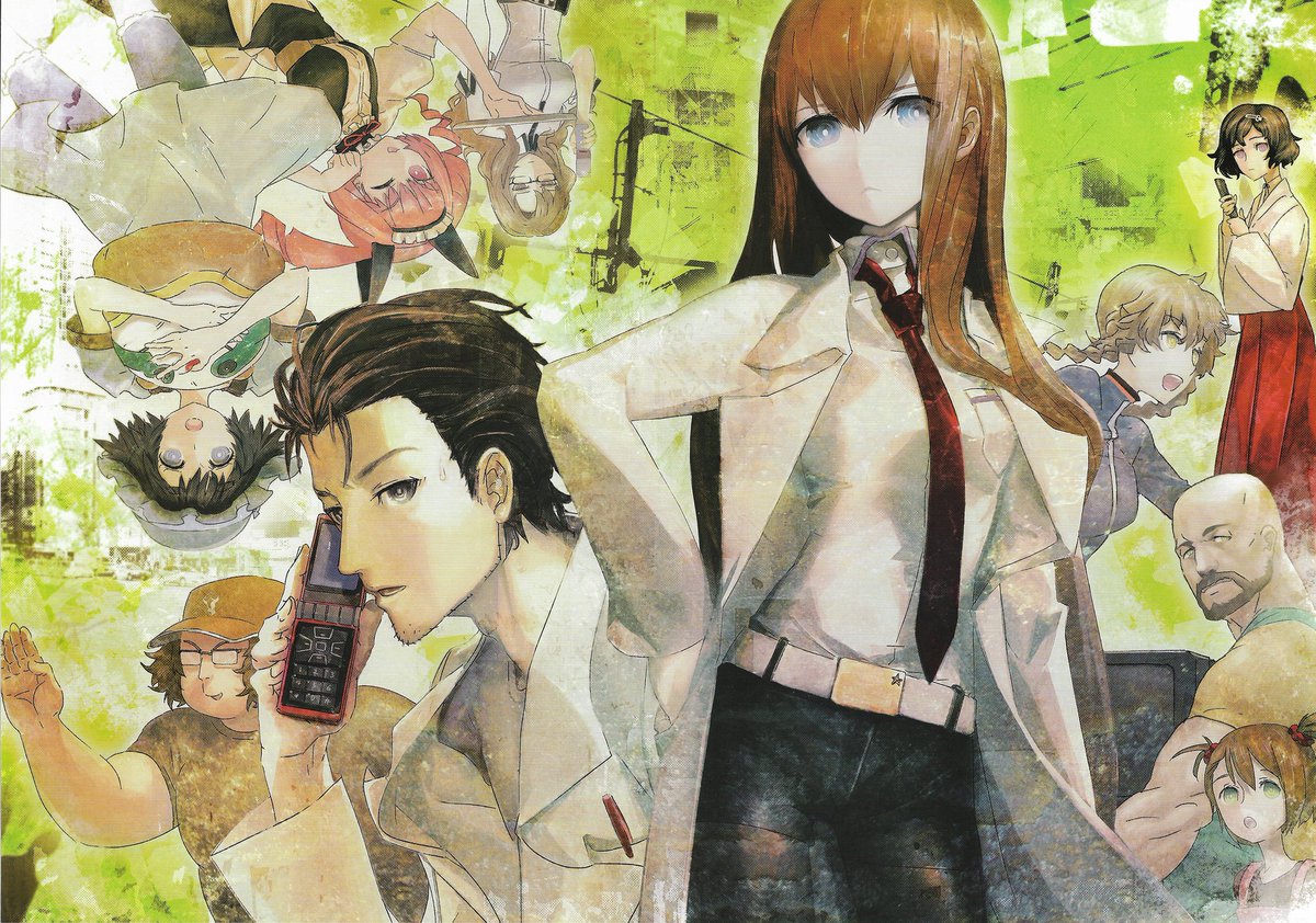 artwork of the S;G cast by huke